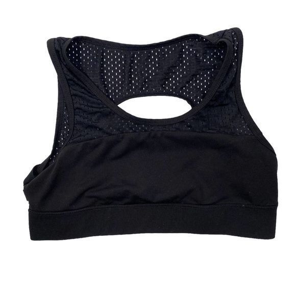 Jessica Simpson The Warm up Black‎ Mesh Sports Bra - Picture 1 of 4